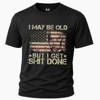 Funny Biden I May Be Old But I Get Shit Done Performance Shirt