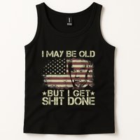 Funny Biden I May Be Old But I Get Shit Done Tank Top