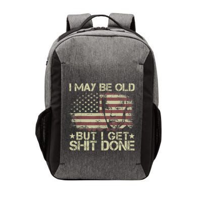 Funny Biden I May Be Old But I Get Shit Done Vector Backpack
