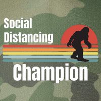 Funny Bigfoot I Was Social Distancing Before It Was Cool Legacy Tie Dye Trucker Hat