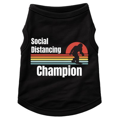 Funny Bigfoot I Was Social Distancing Before It Was Cool Doggie Tank