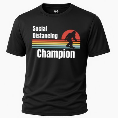 Funny Bigfoot I Was Social Distancing Before It Was Cool Performance Shirt