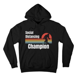 Funny Bigfoot I Was Social Distancing Before It Was Cool Hoodie