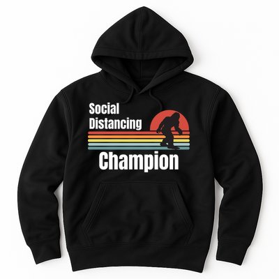 Funny Bigfoot I Was Social Distancing Before It Was Cool Hoodie