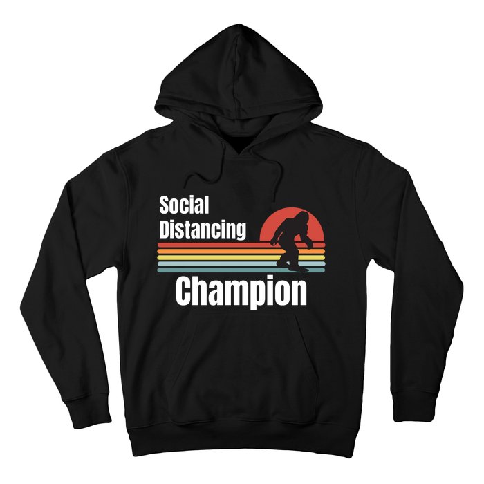 Funny Bigfoot I Was Social Distancing Before It Was Cool Hoodie