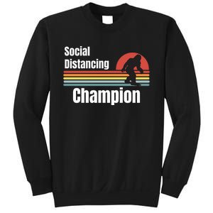 Funny Bigfoot I Was Social Distancing Before It Was Cool Sweatshirt