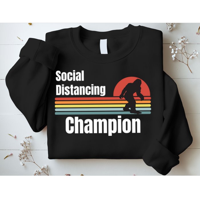 Funny Bigfoot I Was Social Distancing Before It Was Cool Sweatshirt
