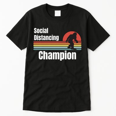Funny Bigfoot I Was Social Distancing Before It Was Cool Tall T-Shirt