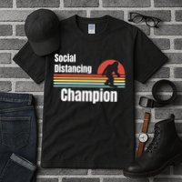 Funny Bigfoot I Was Social Distancing Before It Was Cool Tall T-Shirt