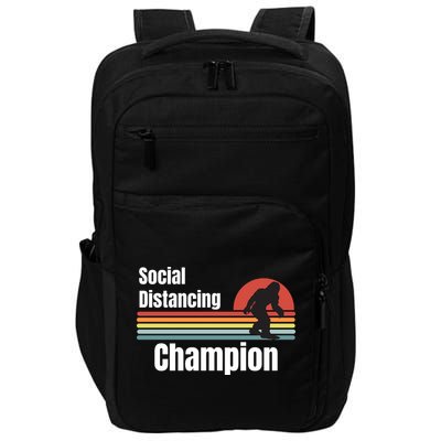 Funny Bigfoot I Was Social Distancing Before It Was Cool Impact Tech Backpack