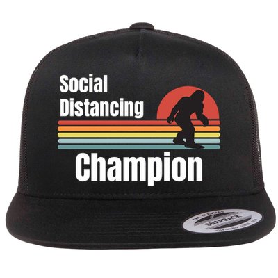 Funny Bigfoot I Was Social Distancing Before It Was Cool Flatbill Hat