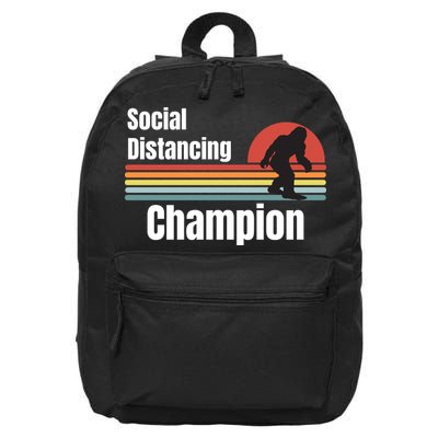 Funny Bigfoot I Was Social Distancing Before It Was Cool 16 in Basic Backpack