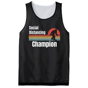 Funny Bigfoot I Was Social Distancing Before It Was Cool Mesh Reversible Basketball Jersey Tank