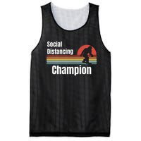 Funny Bigfoot I Was Social Distancing Before It Was Cool Mesh Reversible Basketball Jersey Tank