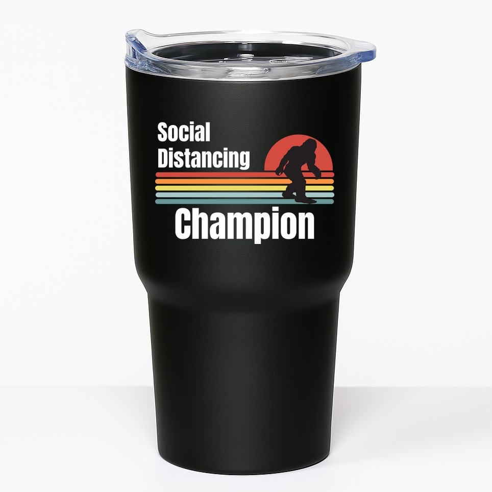 Funny Bigfoot I Was Social Distancing Before It Was Cool Tumbler