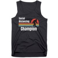 Funny Bigfoot I Was Social Distancing Before It Was Cool Tank Top