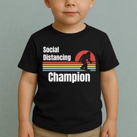 Funny Bigfoot I Was Social Distancing Before It Was Cool Toddler T-Shirt