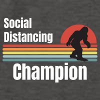 Funny Bigfoot I Was Social Distancing Before It Was Cool Vector Backpack