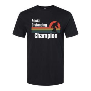 Funny Bigfoot I Was Social Distancing Before It Was Cool Softstyle CVC T-Shirt