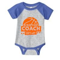 Funny Because I'm The Coach That's Why Infant Baby Jersey Bodysuit