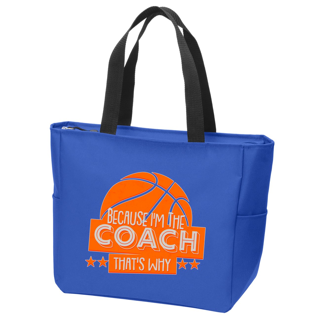 Funny Because I'm The Coach That's Why Zip Tote Bag