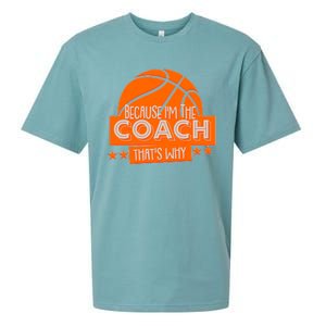 Funny Because I'm The Coach That's Why Sueded Cloud Jersey T-Shirt