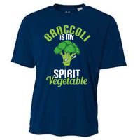 Funny Broccoli Is My Spirit Vegetable Lover Gift Cooling Performance Crew T-Shirt