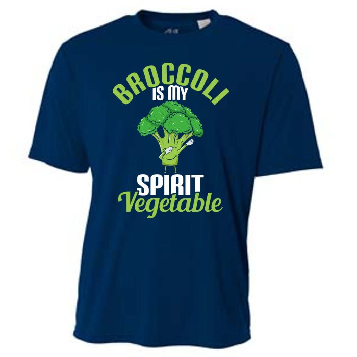 Funny Broccoli Is My Spirit Vegetable Lover Gift Cooling Performance Crew T-Shirt