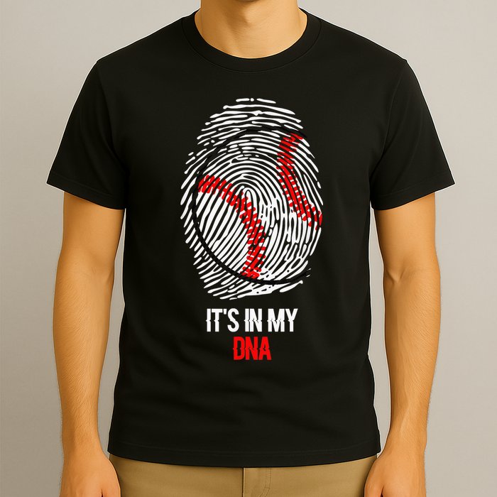 Funny Baseball  - It's in my DNA Fingerprint Shirt T-Shirt