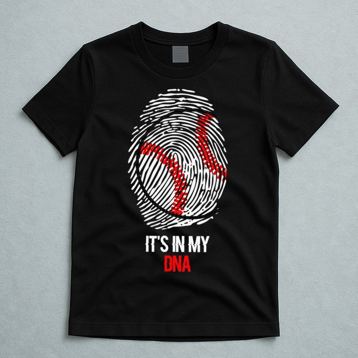 Funny Baseball  - It's in my DNA Fingerprint Shirt T-Shirt
