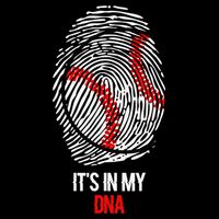 Funny Baseball  - It's in my DNA Fingerprint Shirt T-Shirt