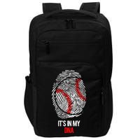 Funny Baseball  - It's in my DNA Fingerprint Shirt Impact Tech Backpack