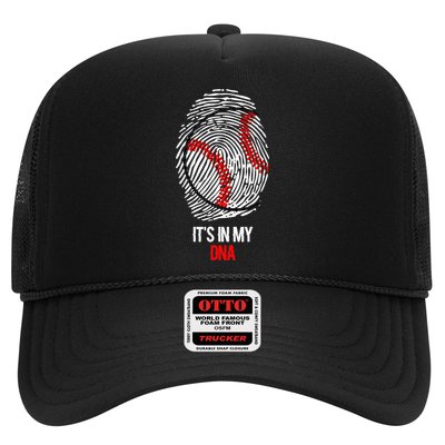Funny Baseball  - It's in my DNA Fingerprint Shirt Hat