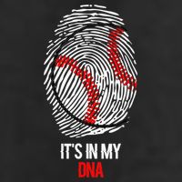 Funny Baseball  - It's in my DNA Fingerprint Shirt Hat