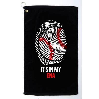 Funny Baseball  - It's in my DNA Fingerprint Shirt Golf Towel