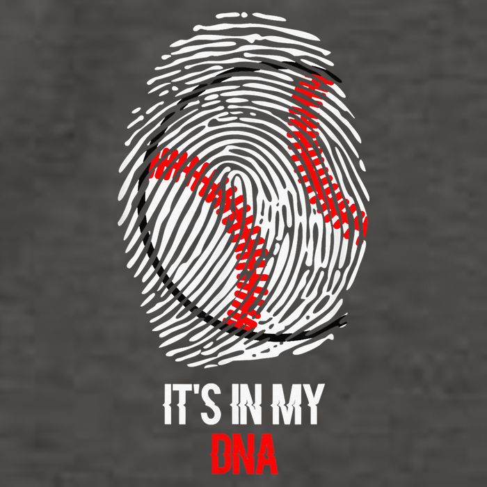 Funny Baseball  - It's in my DNA Fingerprint Shirt Vector Backpack