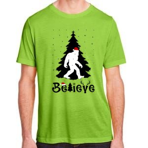 Funny Believe In Sasquatch Christmas Adult ChromaSoft Performance T-Shirt