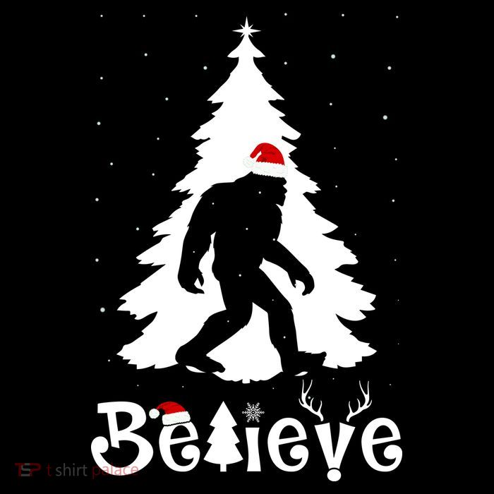 Funny Believe In Sasquatch Christmas Sustainable Bucket Hat