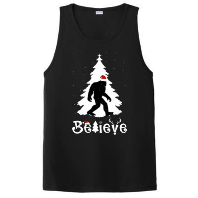 Funny Believe In Sasquatch Christmas PosiCharge Competitor Tank