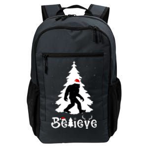 Funny Believe In Sasquatch Christmas Daily Commute Backpack