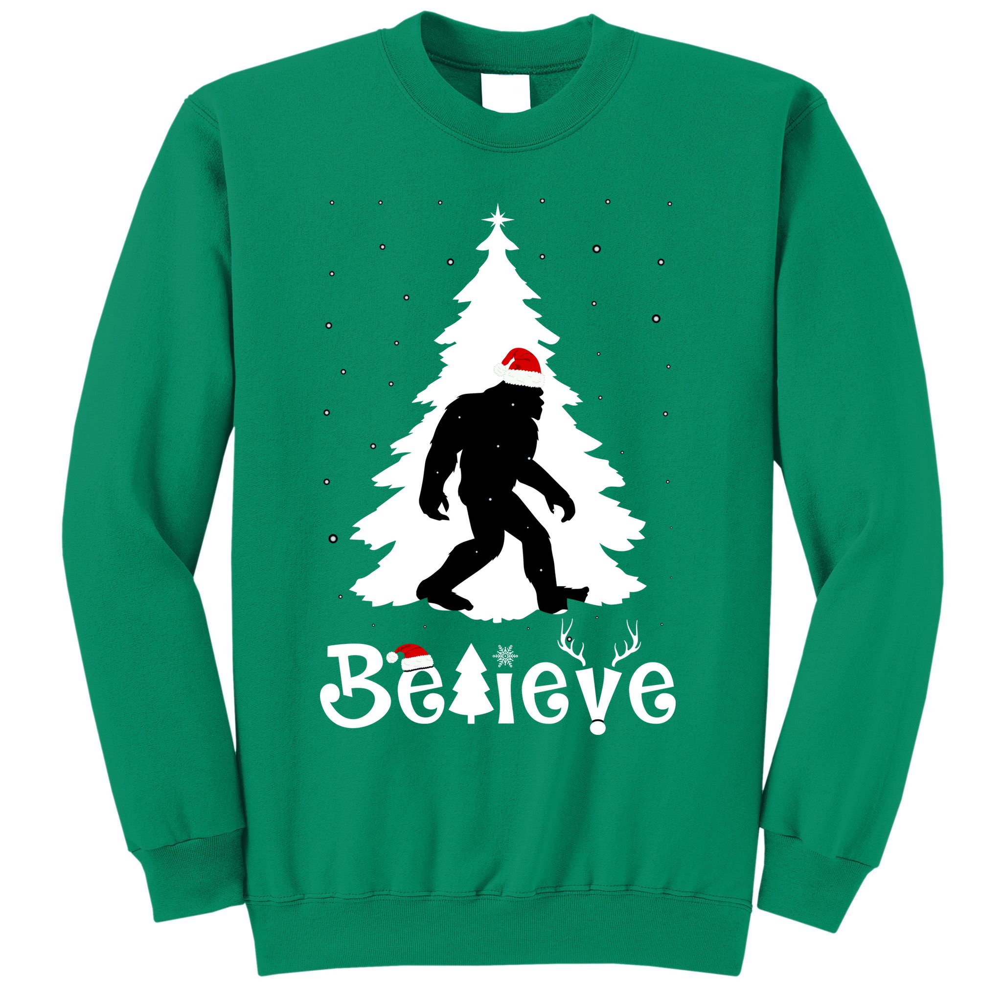 Funny Believe In Sasquatch Christmas Sweatshirt