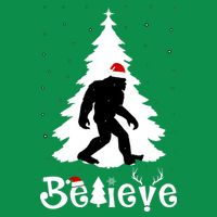 Funny Believe In Sasquatch Christmas Sweatshirt