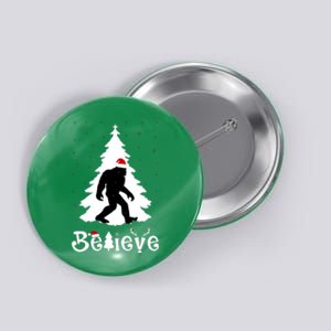 Funny Believe In Sasquatch Christmas Button