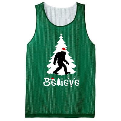 Funny Believe In Sasquatch Christmas Mesh Reversible Basketball Jersey Tank