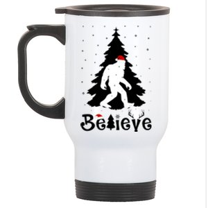 Funny Believe In Sasquatch Christmas Stainless Steel Travel Mug