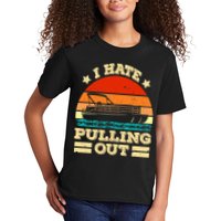 Funny Boat I Hate Pulling Out Pontoon Captain Kids T-Shirt