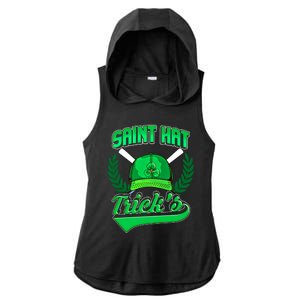 Funny Baseball Irish St Patricks Day Gift Ladies PosiCharge Tri-Blend Wicking Draft Hoodie Tank