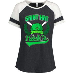 Funny Baseball Irish St Patricks Day Gift Enza Ladies Jersey Colorblock Tee