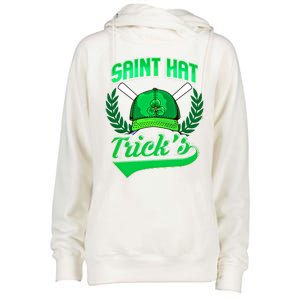 Funny Baseball Irish St Patricks Day Gift Womens Funnel Neck Pullover Hood