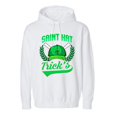 Funny Baseball Irish St Patricks Day Gift Garment-Dyed Fleece Hoodie